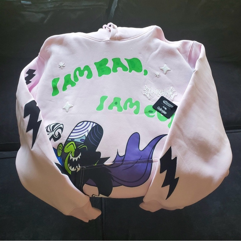 Civil Regime Powerpuff Girls “Bad Evil Cozy” Hoodie in Baby Pink